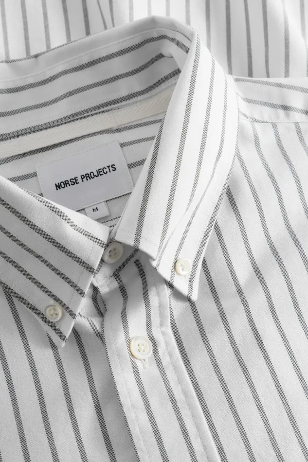 Men Norse Projects Shirting Algot Oxford Monogram Shirt Spruce Green
