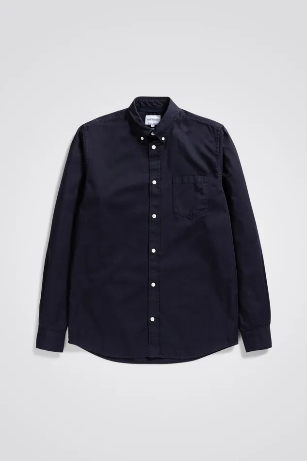 Men Norse Projects Shirting Anton Light Twill Shirt Dark Navy