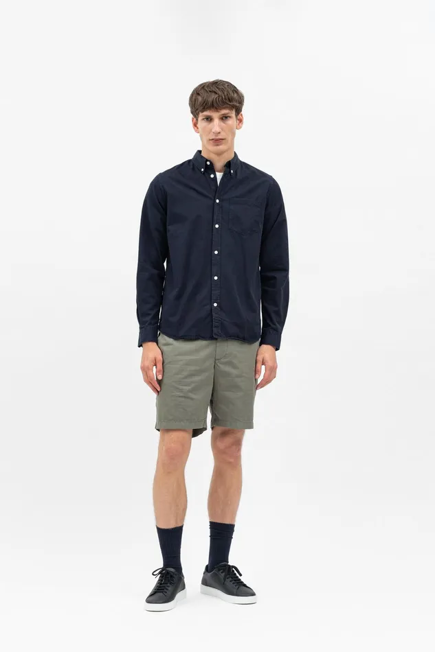 Men Norse Projects Shirting Anton Light Twill Shirt Dark Navy