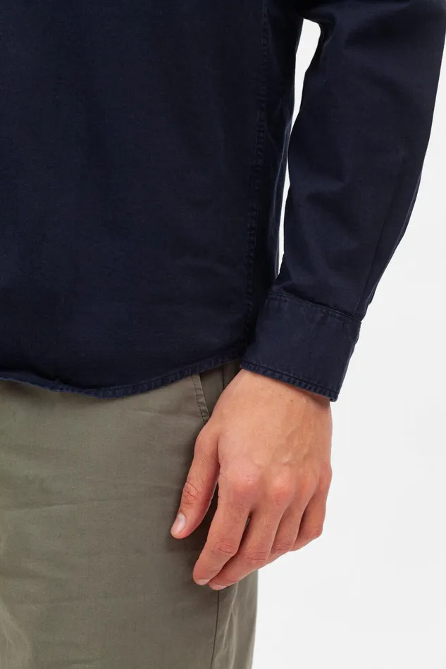 Men Norse Projects Shirting Anton Light Twill Shirt Dark Navy
