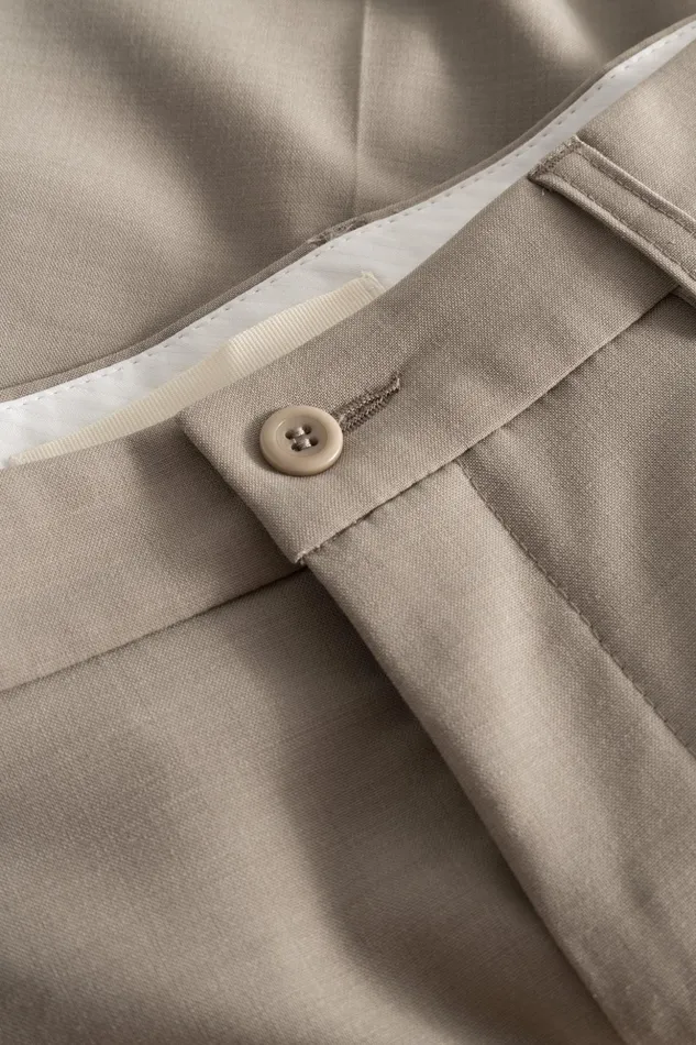 Men Norse Projects Shorts Benn Relaxed Light Wool Pleated Short Light Khaki