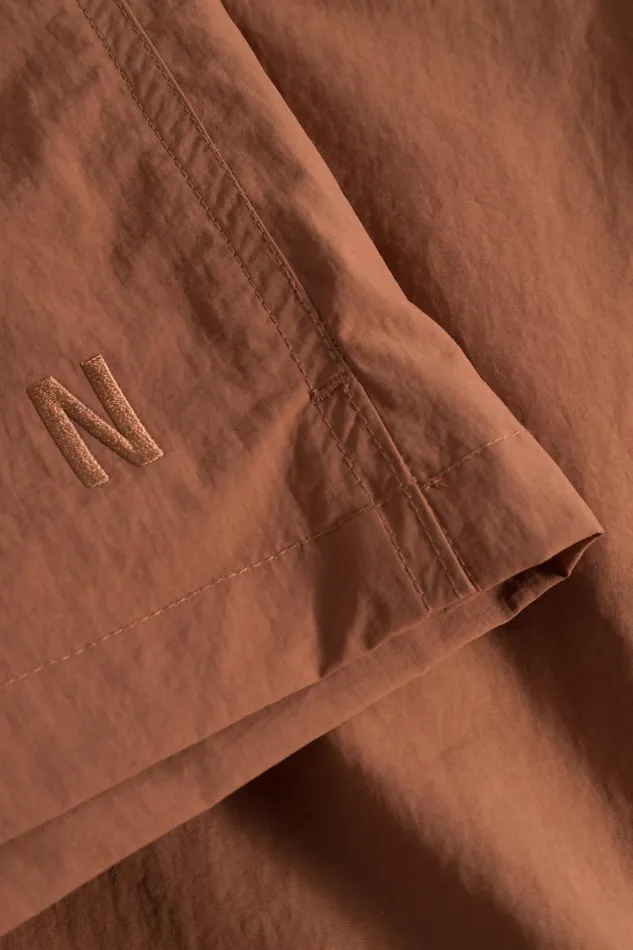 Men Norse Projects Shorts Hauge Recycled Nylon Swimmers Red Ochre
