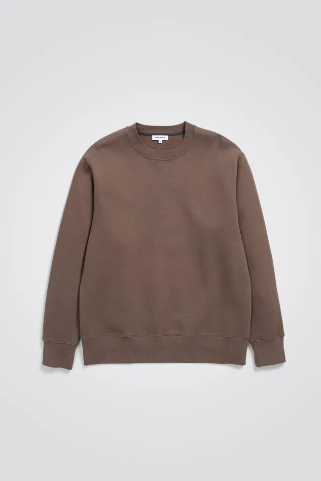 Men Norse Projects Sweatshirts Organic Brushed Cotton Sweatshirt Taupe
