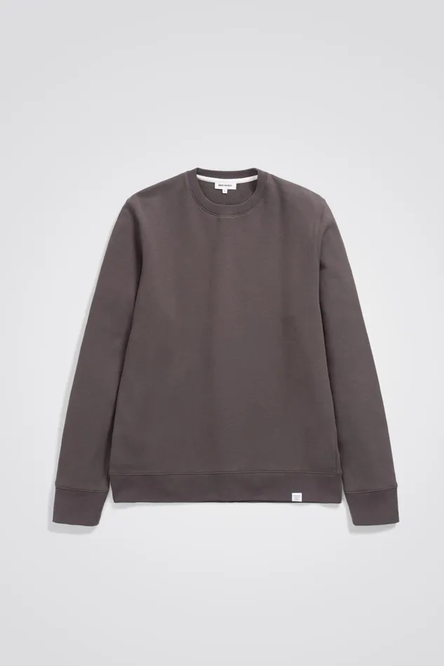 Men Norse Projects Sweatshirts Vagn Classic Crew Heathland Brown