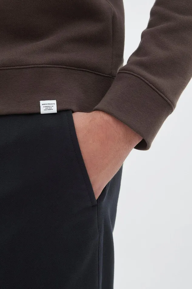 Men Norse Projects Sweatshirts Vagn Classic Crew Heathland Brown