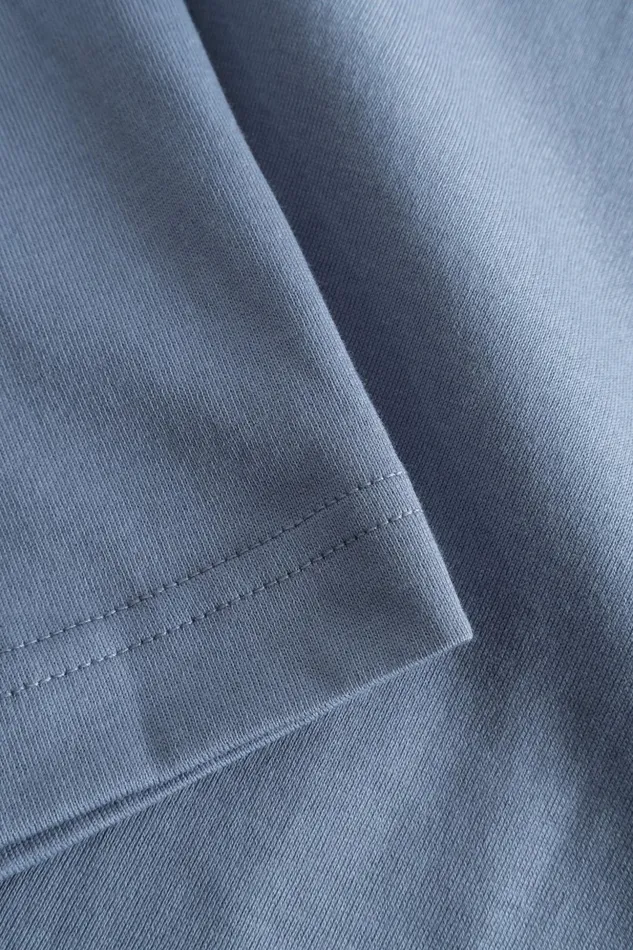Men Norse Projects TShirts Johannes N Logo Tshirt Fog Blue