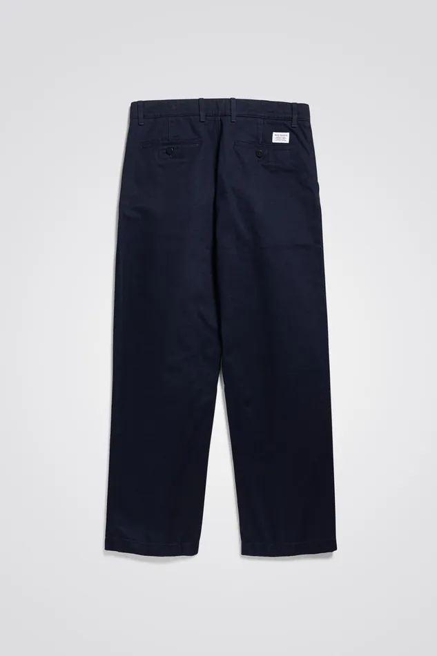 Men Norse Projects Trousers Lukas Heavy Dark Navy