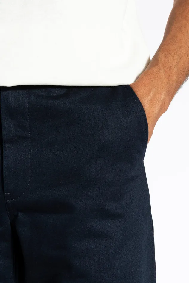 Men Norse Projects Trousers Lukas Heavy Dark Navy