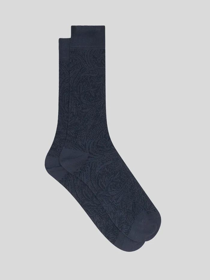 Men Paisley Cotton Jacquard Socks Etro Socks