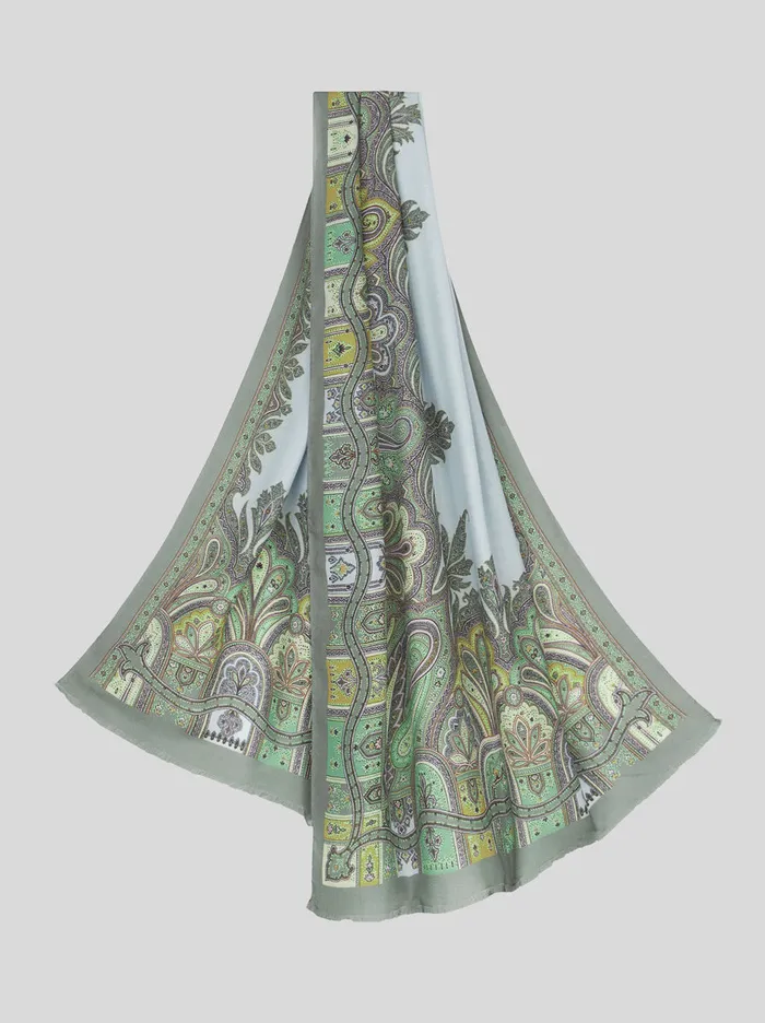 Men Paisley Pattern Scarf Etro Scarves