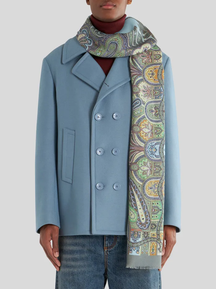 Men Paisley Pattern Scarf Etro Scarves