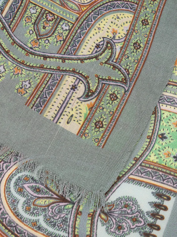 Men Paisley Pattern Scarf Etro Scarves
