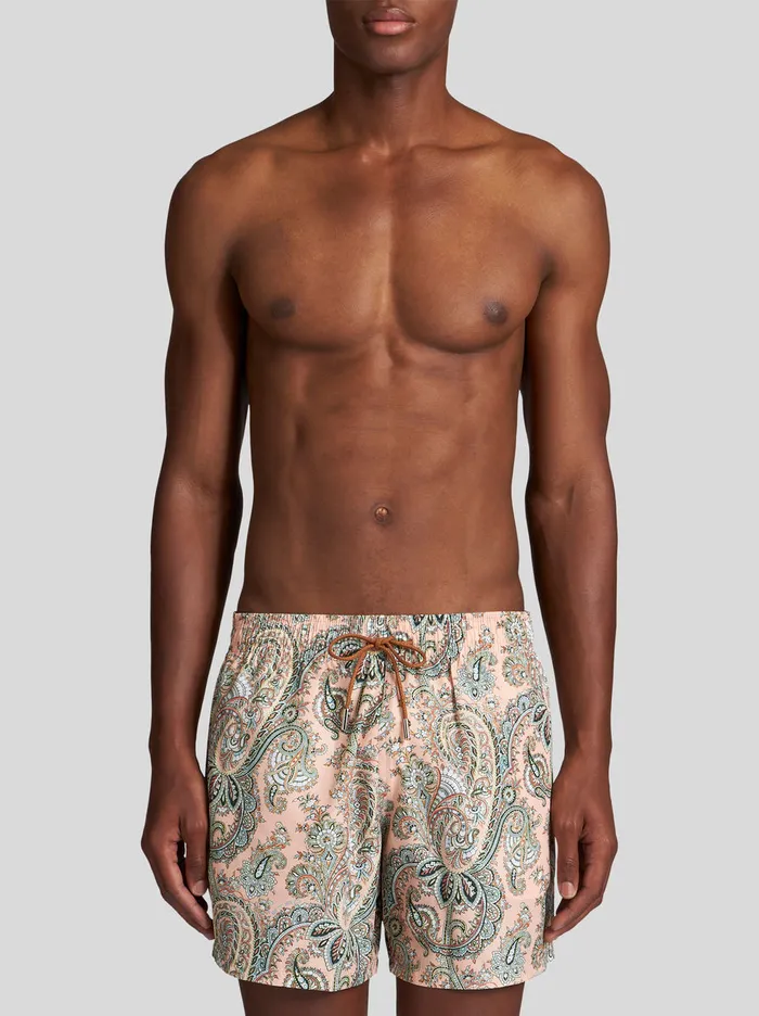 Men Paisley Print Swim Shorts Etro Beachwear