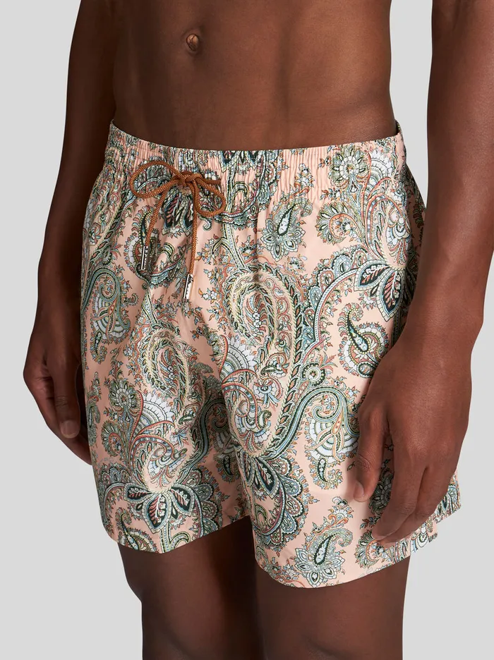 Men Paisley Print Swim Shorts Etro Beachwear