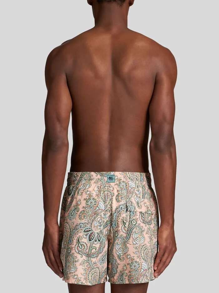 Men Paisley Print Swim Shorts Etro Beachwear