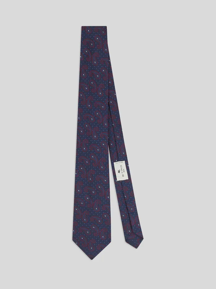 Men Paisley Silk Jacquard Tie Etro Ties And Pocket Squares