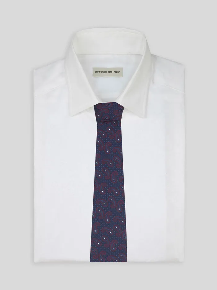 Men Paisley Silk Jacquard Tie Etro Ties And Pocket Squares