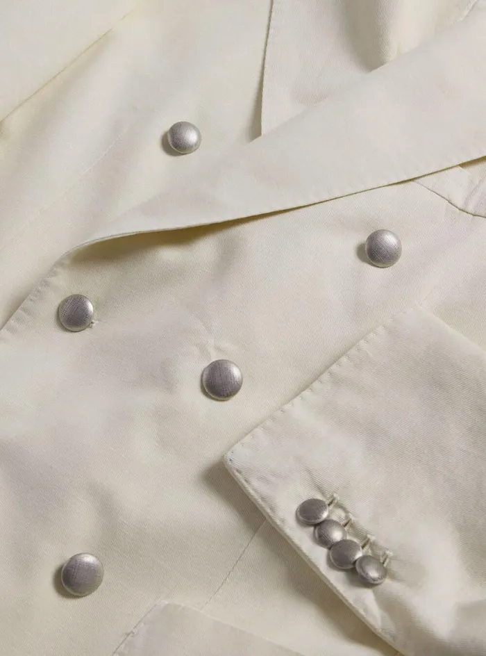 Men Paul Stuart Blazers and Jackets Double Breasted Summer Jacket White