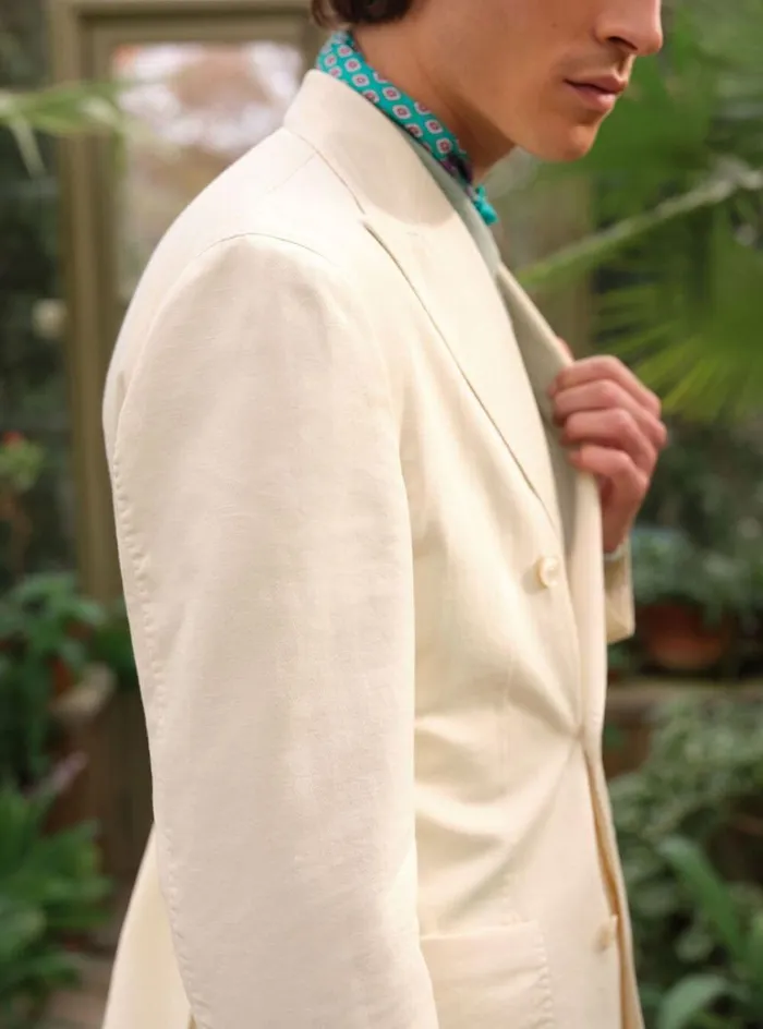 Men Paul Stuart Blazers and Jackets Double Breasted Summer Jacket White
