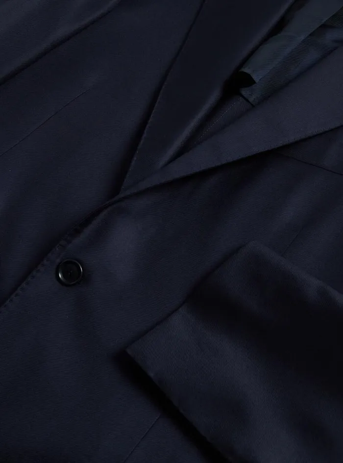 Men Paul Stuart Blazers and Jackets Super 110s Wool Soft Suit Navy