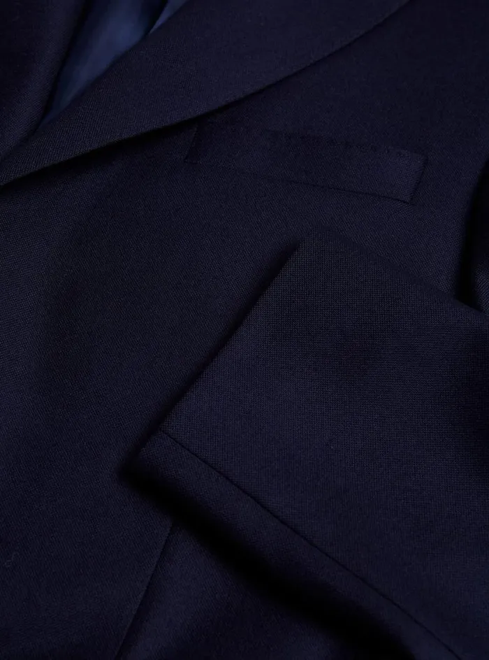 Men Paul Stuart Blazers and Jackets Super 150s Wool Phillip Blazer Navy