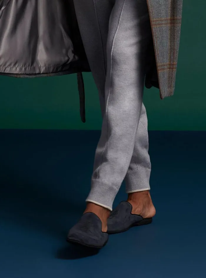 Men Paul Stuart Evening Hamilton Suede SlipOn Charcoal Men Paul Stuart Evening Hamilton Suede SlipOn Charcoal