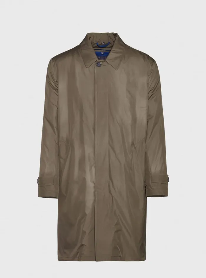 Men Paul Stuart Outerwear Lightweight Raincoat Olive