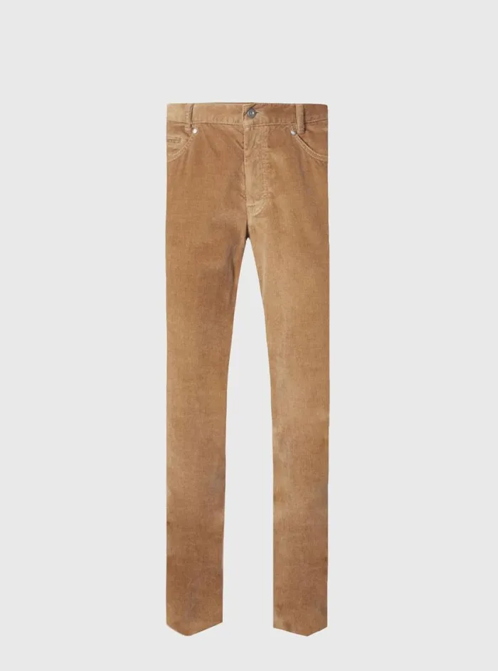 Men Paul Stuart Pants Five Pocket Corduroy Trouser Camel