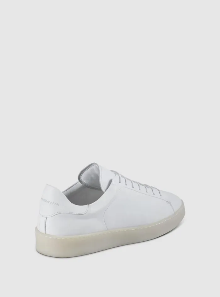 Men Paul Stuart Sneakers Boston Leather Derby White