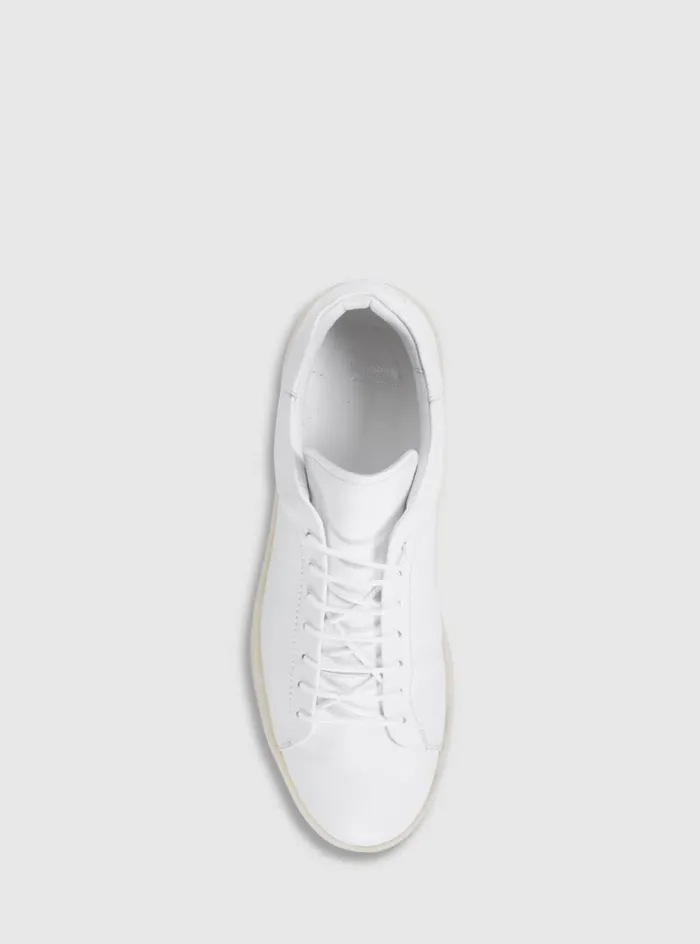 Men Paul Stuart Sneakers Boston Leather Derby White