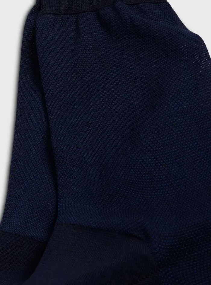 Men Paul Stuart Socks Cotton Oxford Sock Navyblue