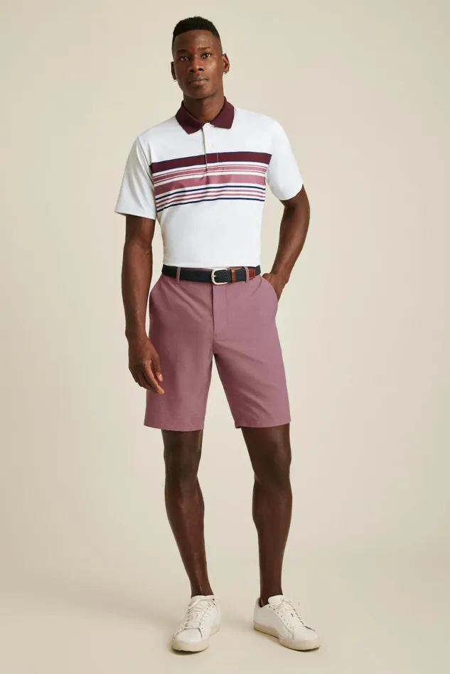 Men Performance Link Shorts Crushed Heather Violet Bonobos Casual Shorts