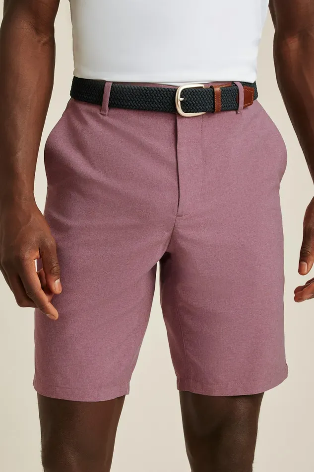 Men Performance Link Shorts Crushed Heather Violet Bonobos Casual Shorts