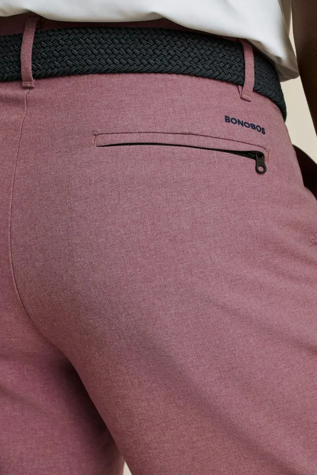 Men Performance Link Shorts Crushed Heather Violet Bonobos Casual Shorts