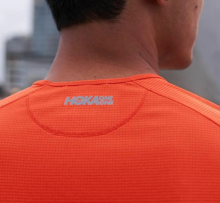 Men Performance Short Sleeve Fiesta HOKA ONE ONE Tops