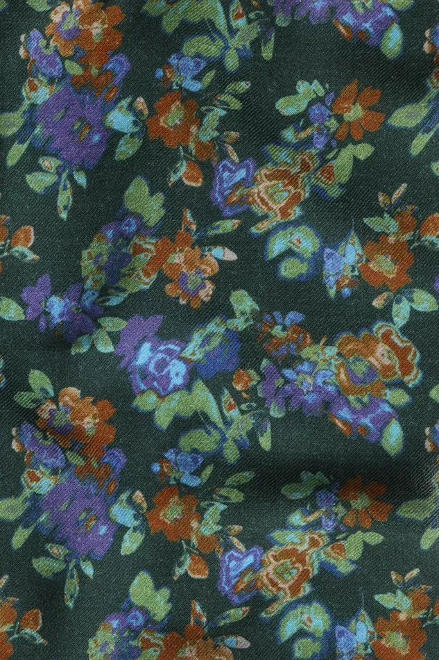 Men Premium Pocket Square Black Blurred Floral Bonobos Ties and Pocket Squares