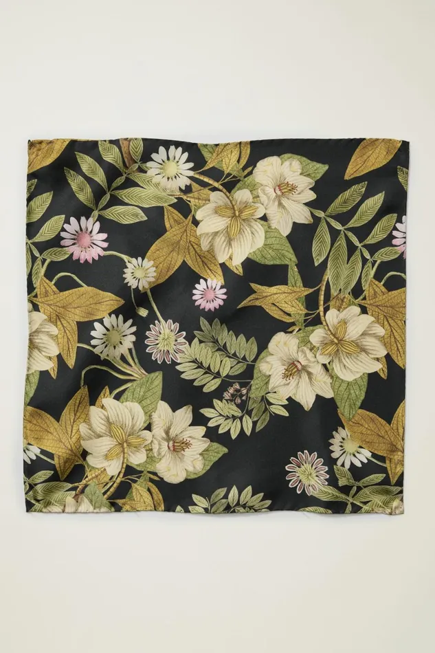 Men Premium Pocket Square Black Enchanted Floral Bonobos Ties and Pocket Squares Men Premium Pocket Square Black Enchanted Floral Bonobos Ties and Pocket Squares