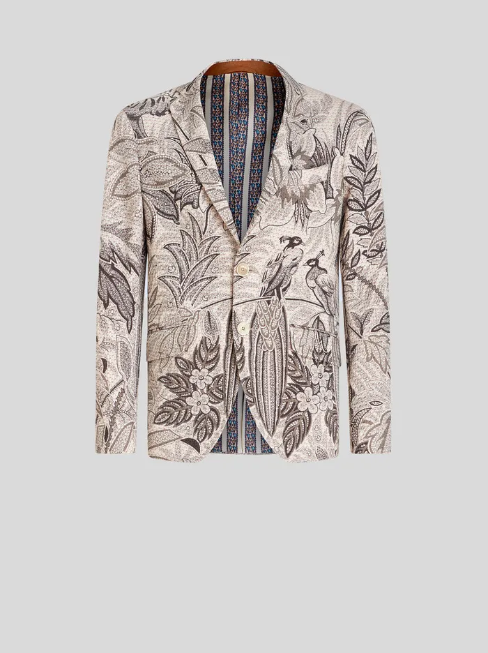 Men Printed Jersey Jacket Etro Jackets