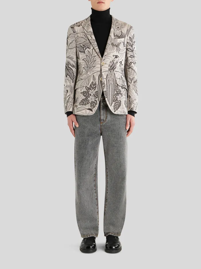 Men Printed Jersey Jacket Etro Jackets