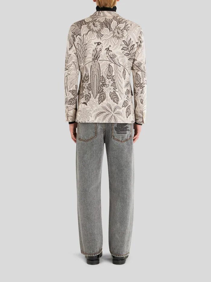 Men Printed Jersey Jacket Etro Jackets
