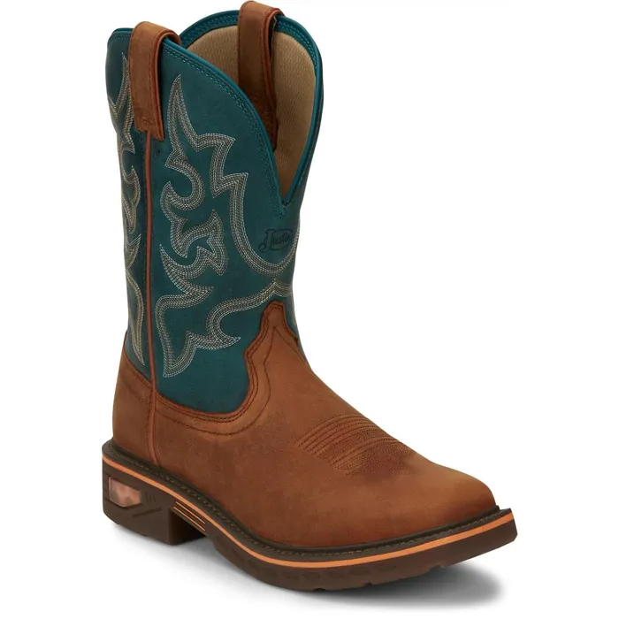MEN Resistor 11034 Work Russet Justin Boots Work