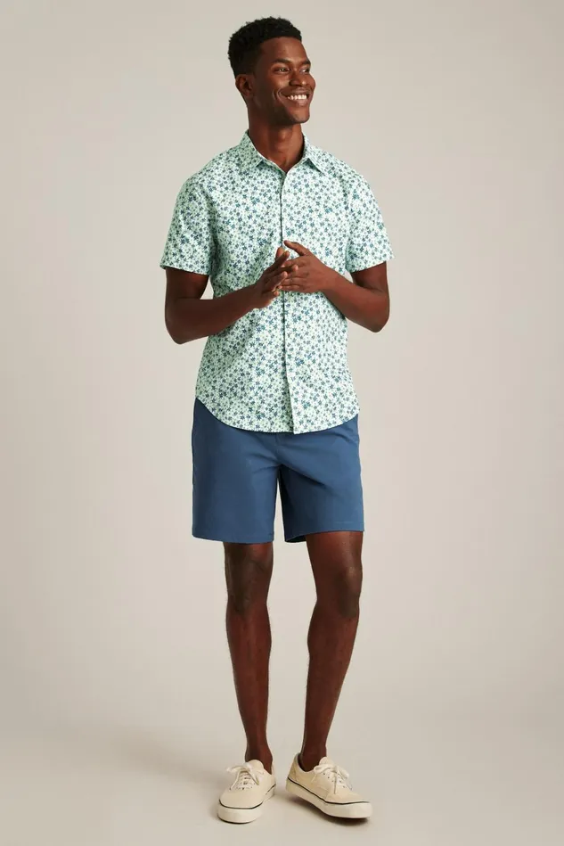Men Riviera Short Sleeve Shirt Sage Green Parker Floral Bonobos Casual Shirts Men Riviera Short Sleeve Shirt Sage Green Parker Floral Bonobos Casual Shirts