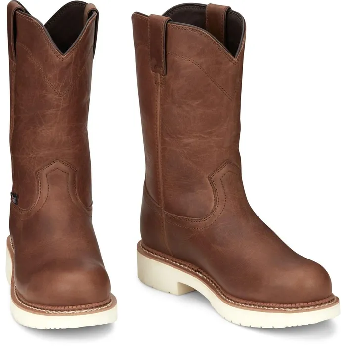 MEN RoundUp 11034 Steel Toe Limited Edition Brentwood Justin Boots Work