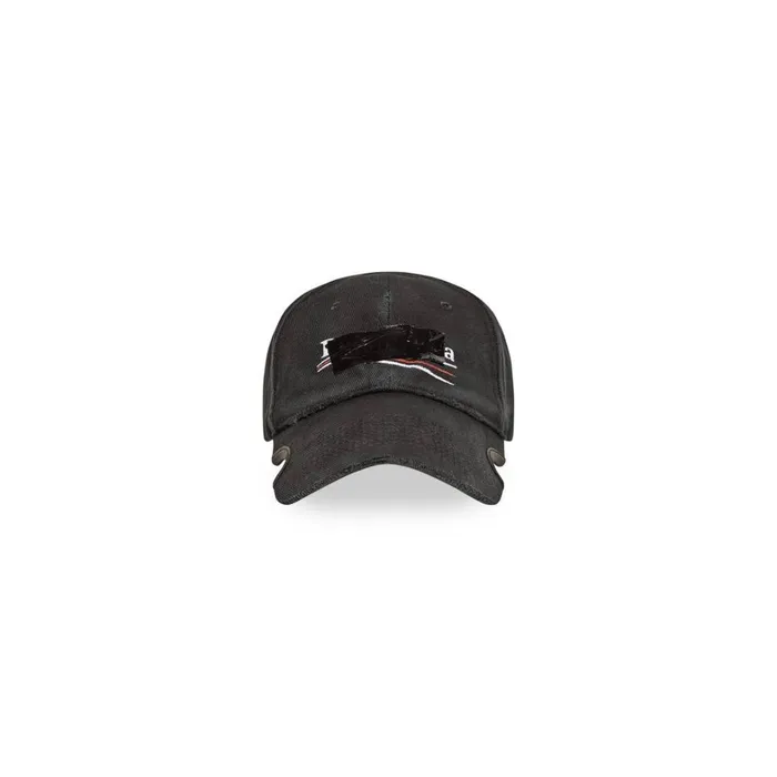 Men Scarves and Caps Balenciaga Gaffer Cap In Black