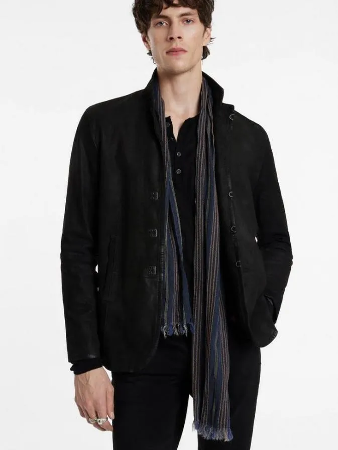 Men Scarves and Ties John Varvatos BUEL SCARF Indigo