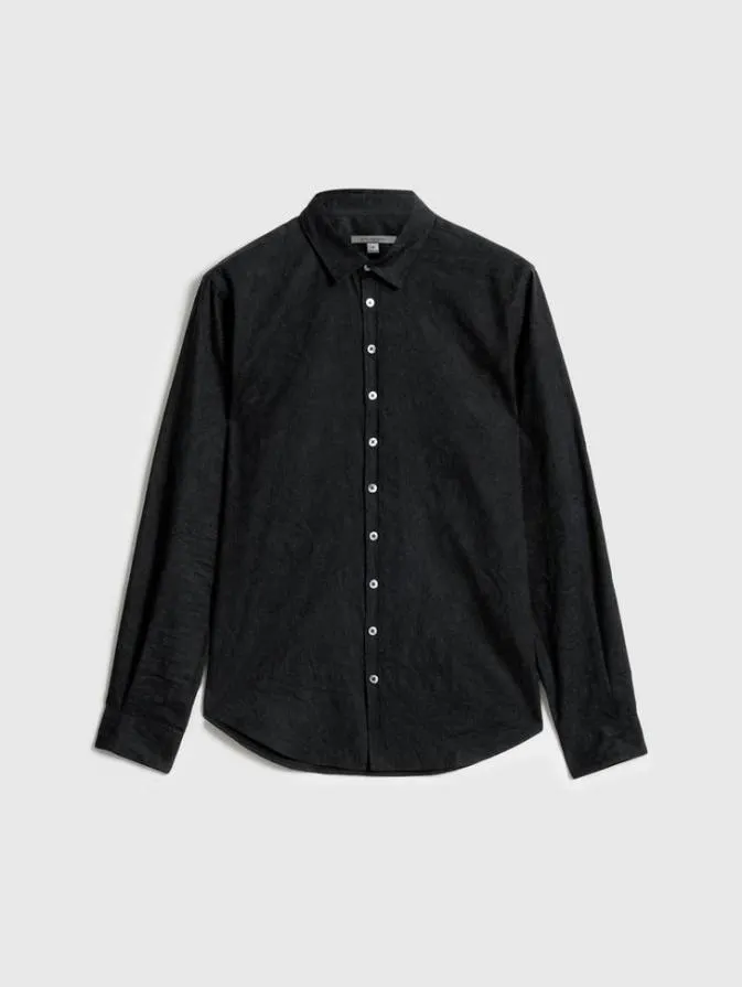 Men Shirts John Varvatos BUCKS SHIRT Black