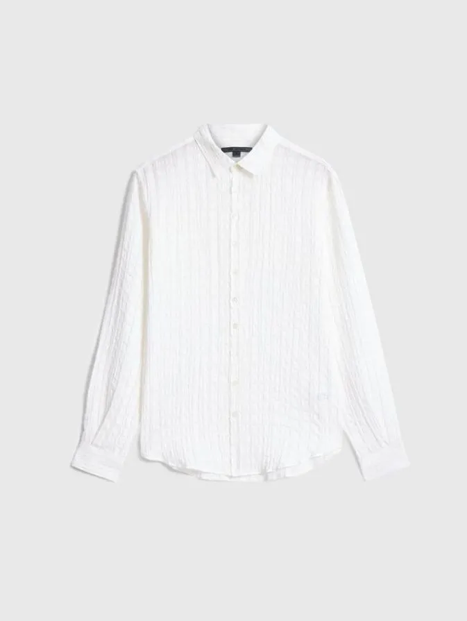 Men Shirts John Varvatos BUCKS SHIRT White