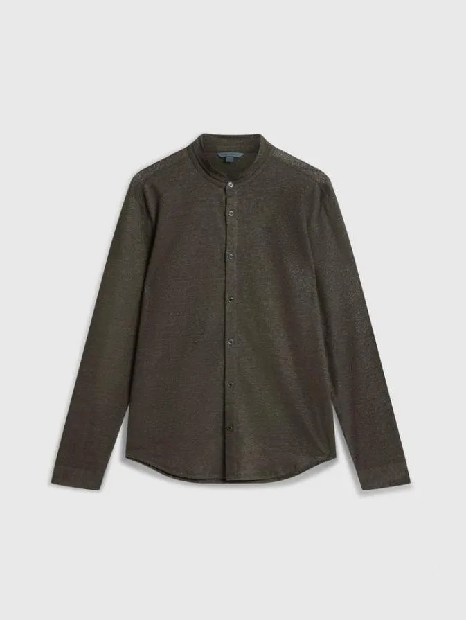 Men Shirts John Varvatos VALDEZ SHIRT Drill Olive