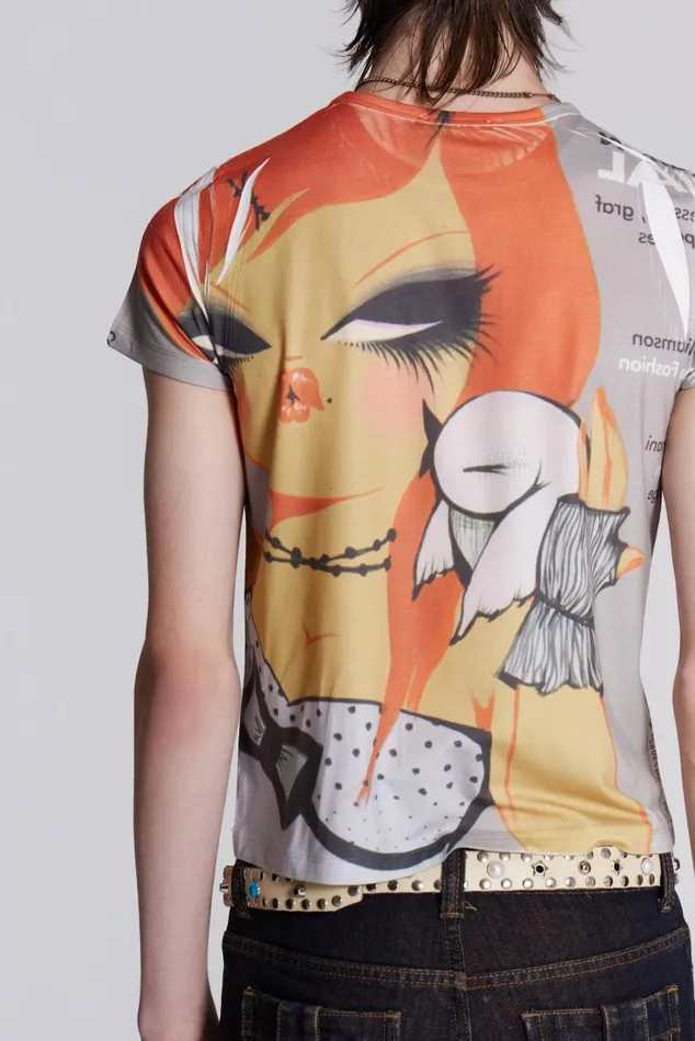 Men Sleazenation Cartoon Print Tee Jaded London TShirts and Vests