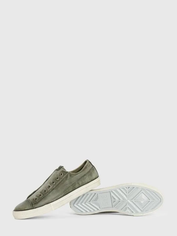 Men Sneakers John Varvatos VULC LACELESS LOW TOP 8211 CANVAS Greyblk Prn
